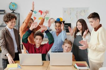 A Children Clapping Together